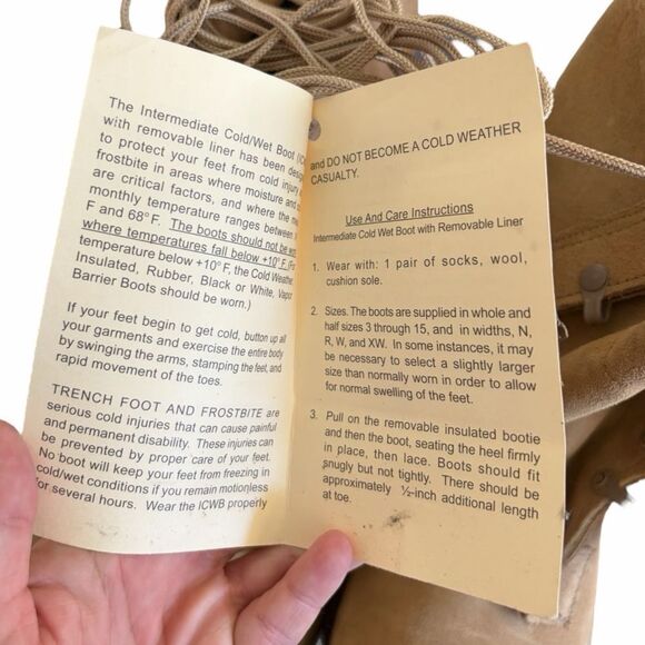 NEW Belleville 298-106 Goretex ICWR Cold Weather Combat Boots Mens Size 10 W - Picture 11 of 14